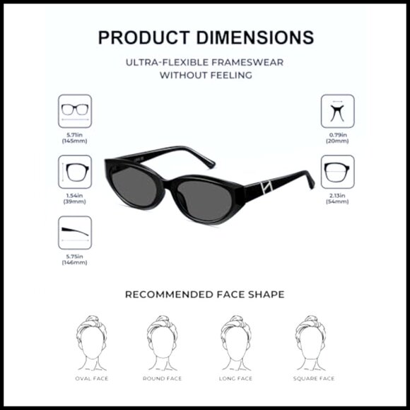 Acetate Cat Eye Sunglasses UV400 Protection Retro Y2K 90s Style